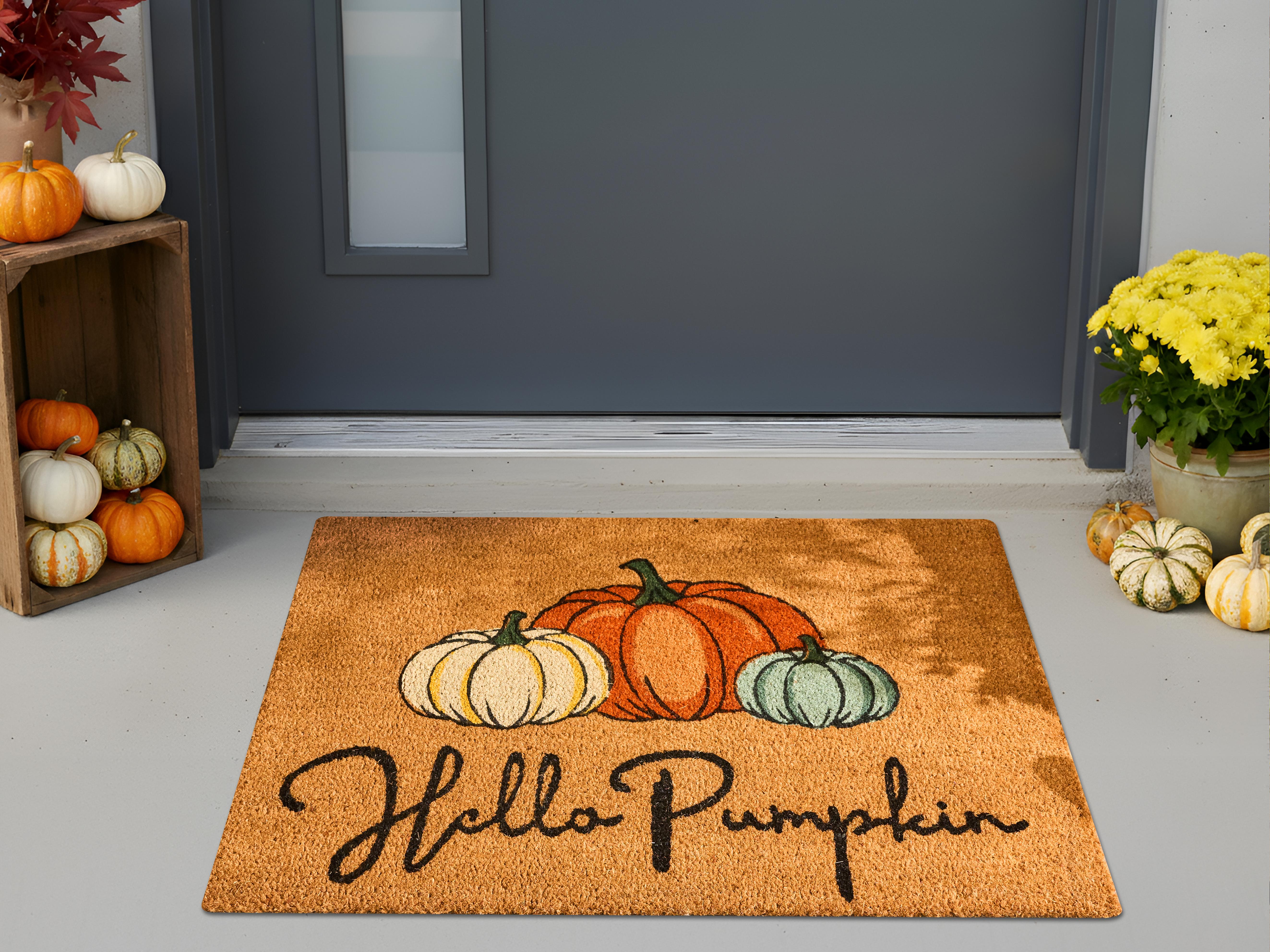 Doormat SAPANG Natural 60 x 90 cm Pumpkin Coir