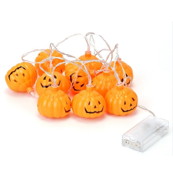 Halloween String Lights 59IN Total Length Pumpkin LED Lamps - 1.97inch*1.26inch