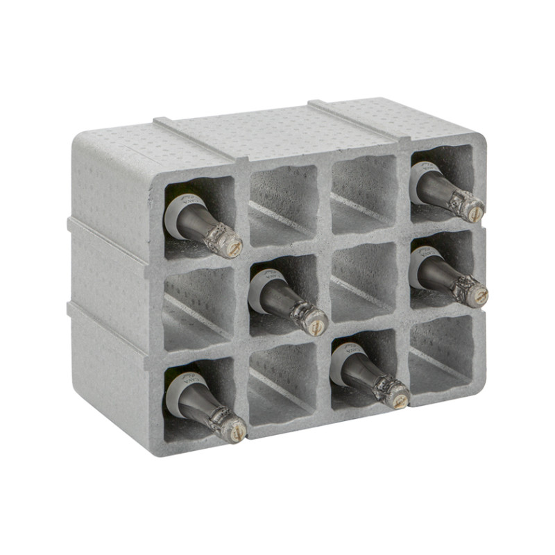 Porte-bouteilles en polystyrène 12 places PRACTO HOME