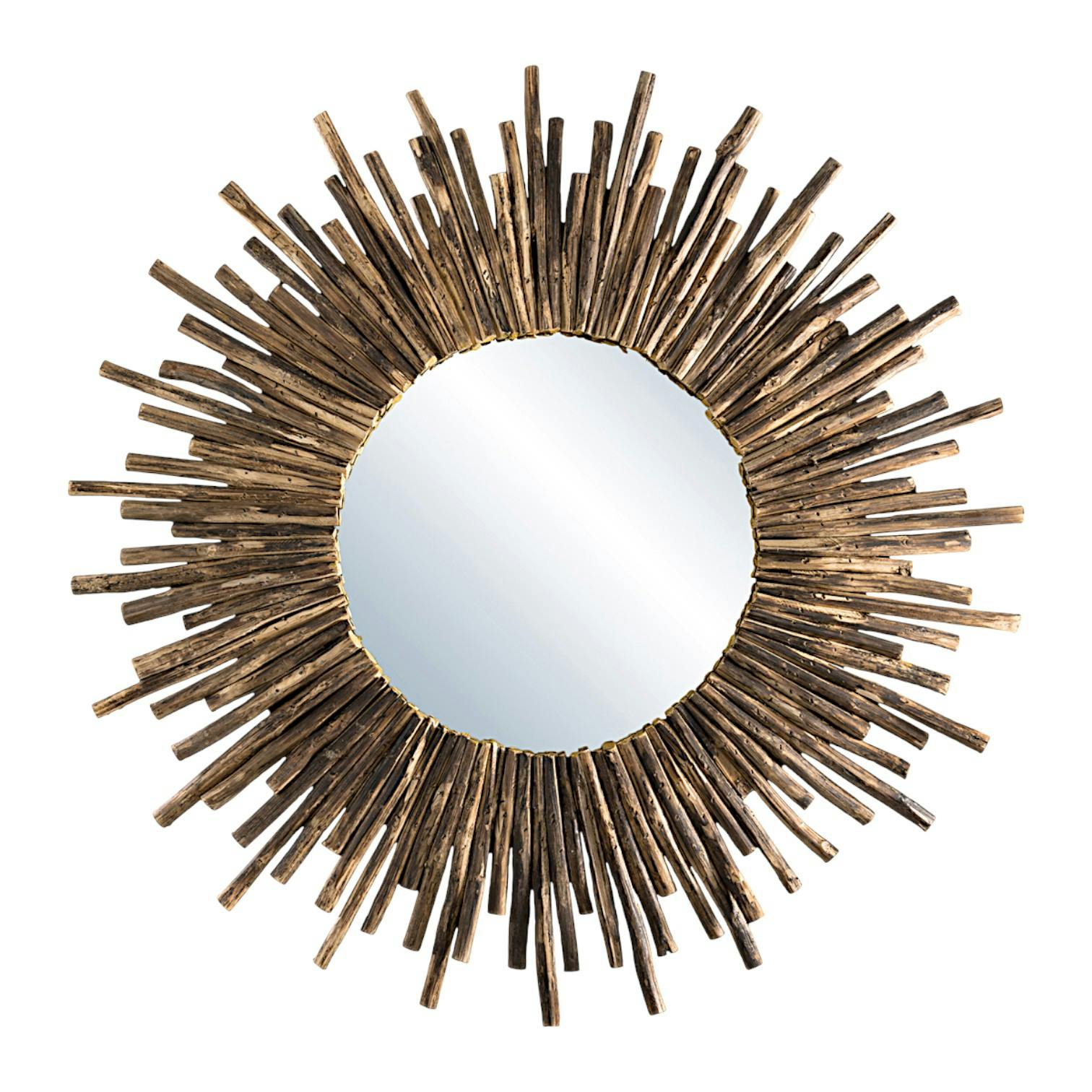 Miroir soleil teck JAIPUR