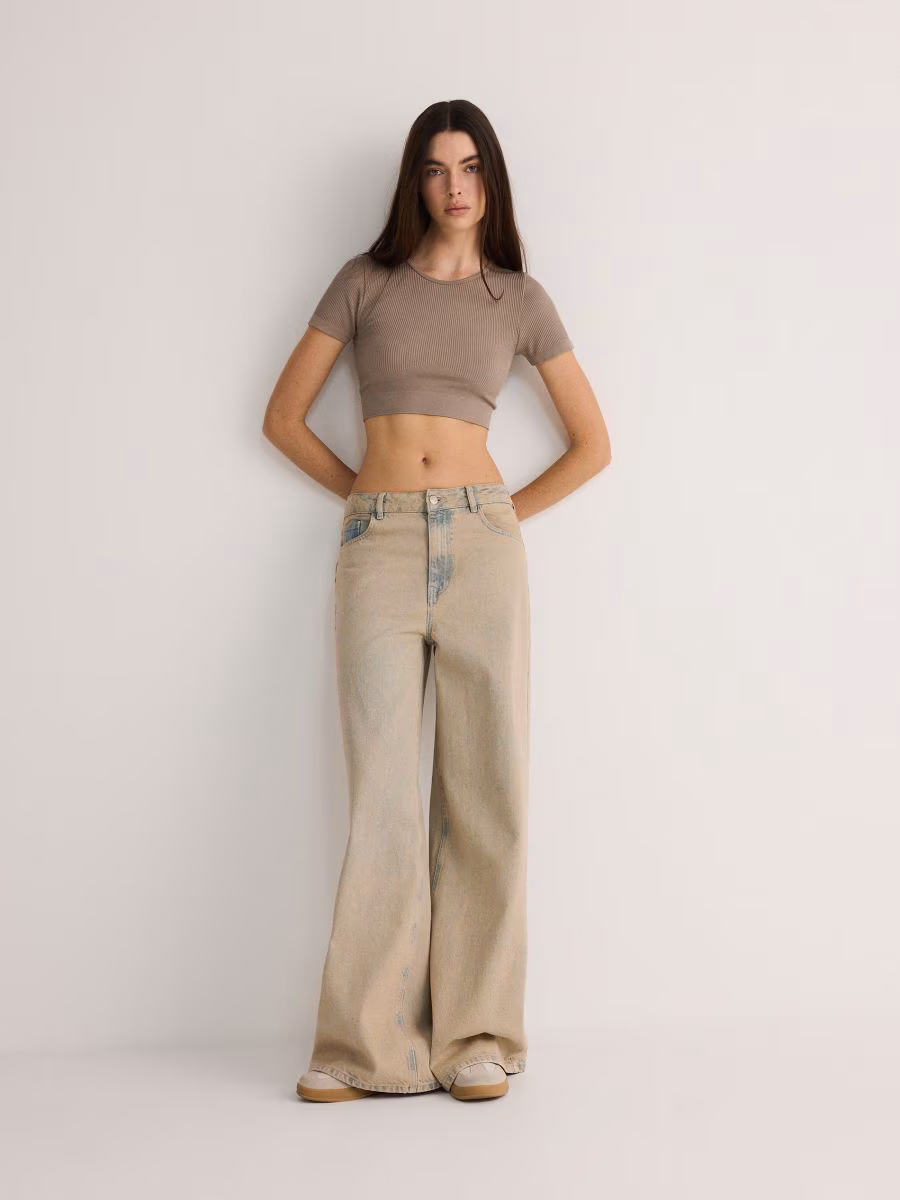 Rib Knit T-Shirt