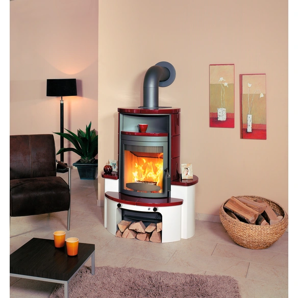 Kaminofen »Avenso GT ECOplus«, bordeauxrot, Stahl/Keramik, 8 kW, Dauerbrand geeignet