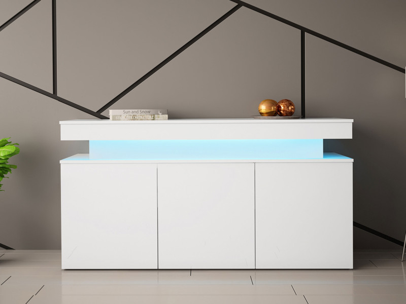 Komoda Glossa 3d 160 z oświetleniem led