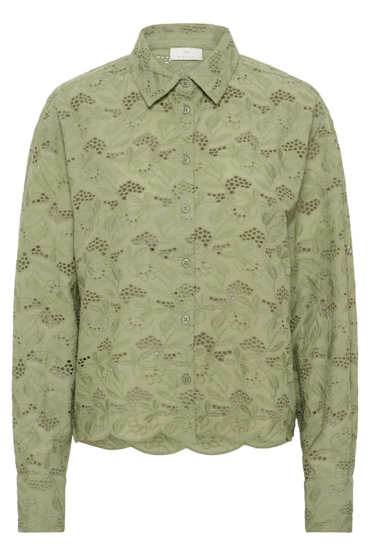 Kaffe Katsura Boxy Fit Broderie Anglaise Shirt