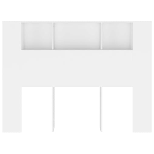 NNEVL Headboard Cabinet White 140x18.5x104.5 cm