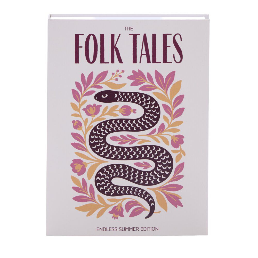 BoÎte livre carton fleur et serpent16,5x22cm