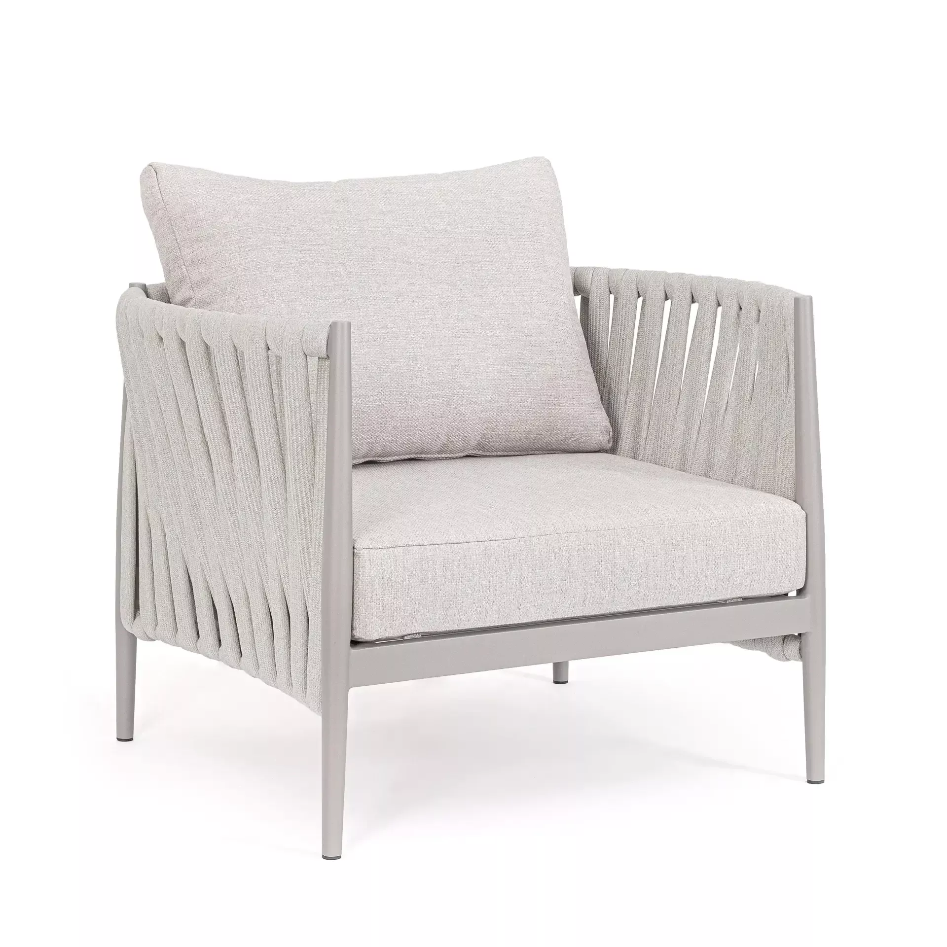 Bolzano Juno Fotel ogrodowy 97x83 beżowy aluminium