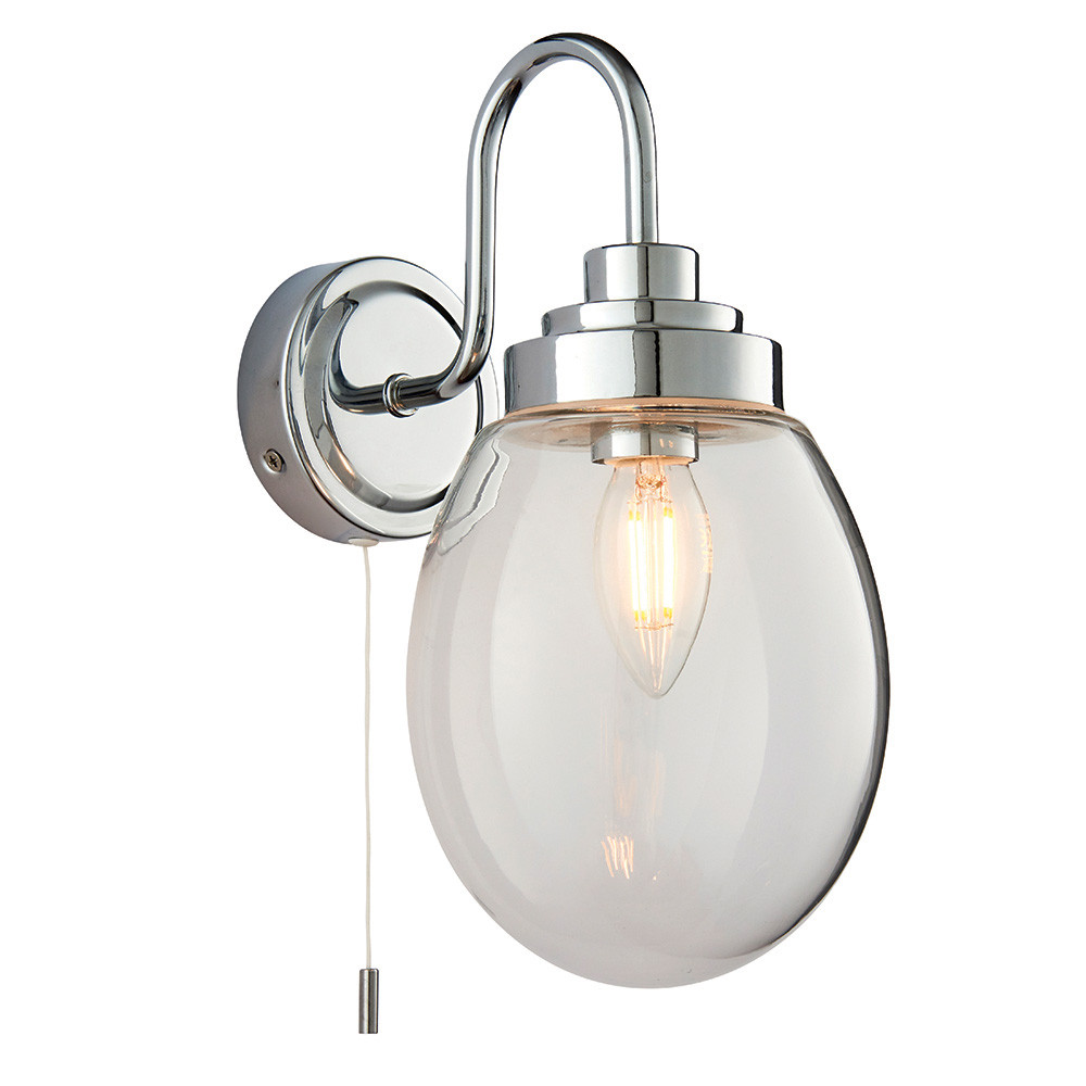 Kinkiet HAMPTON z włącznikiem chromowany 1 x E14 x 4W IP44 Endon