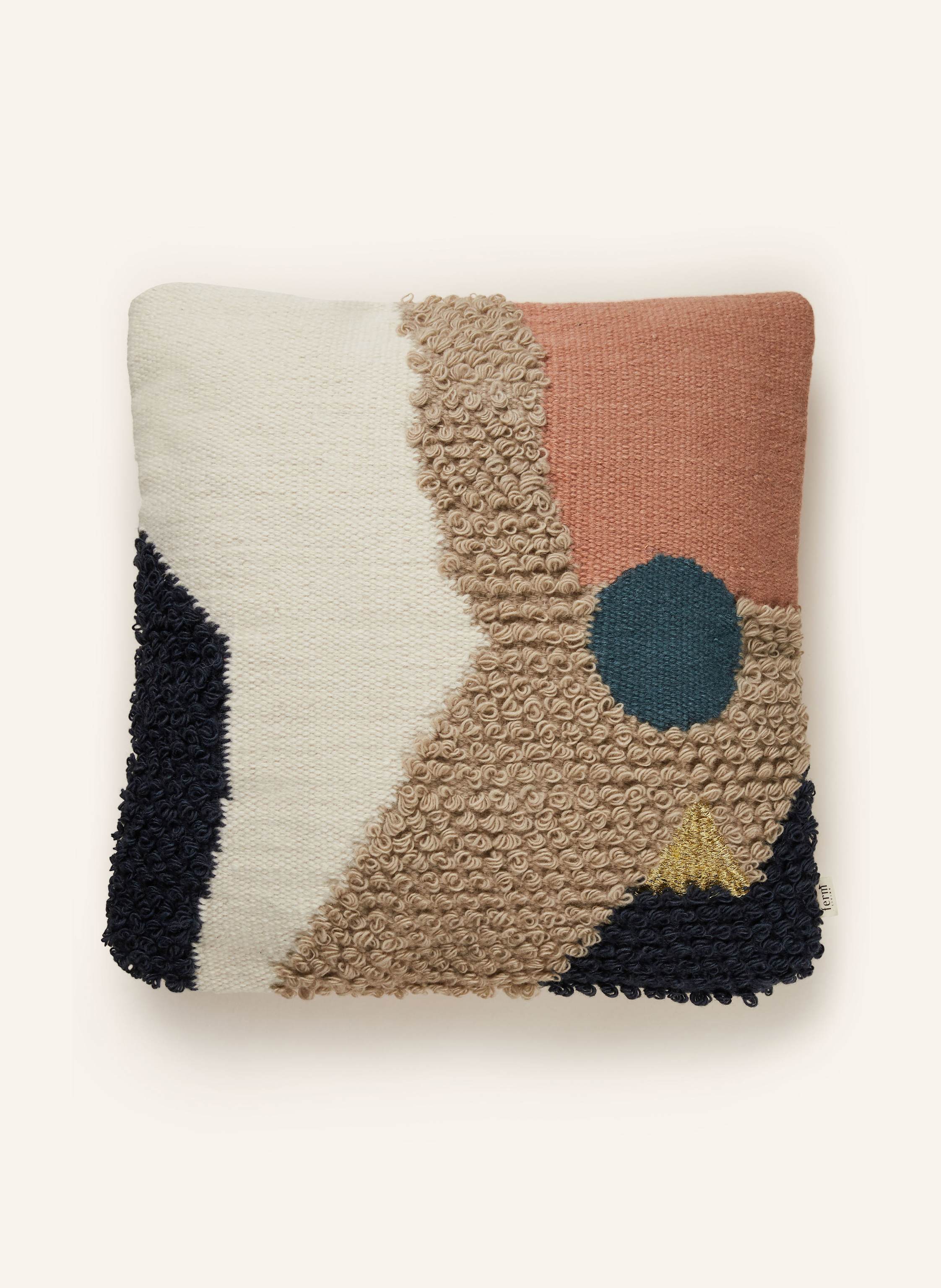 Ferm LIVING Dekokissenhülle LANDSCAPE mit Glitzergarn