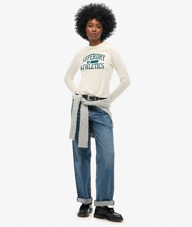 Athletic Essentials Ringer Slim Long Sleeved Top
