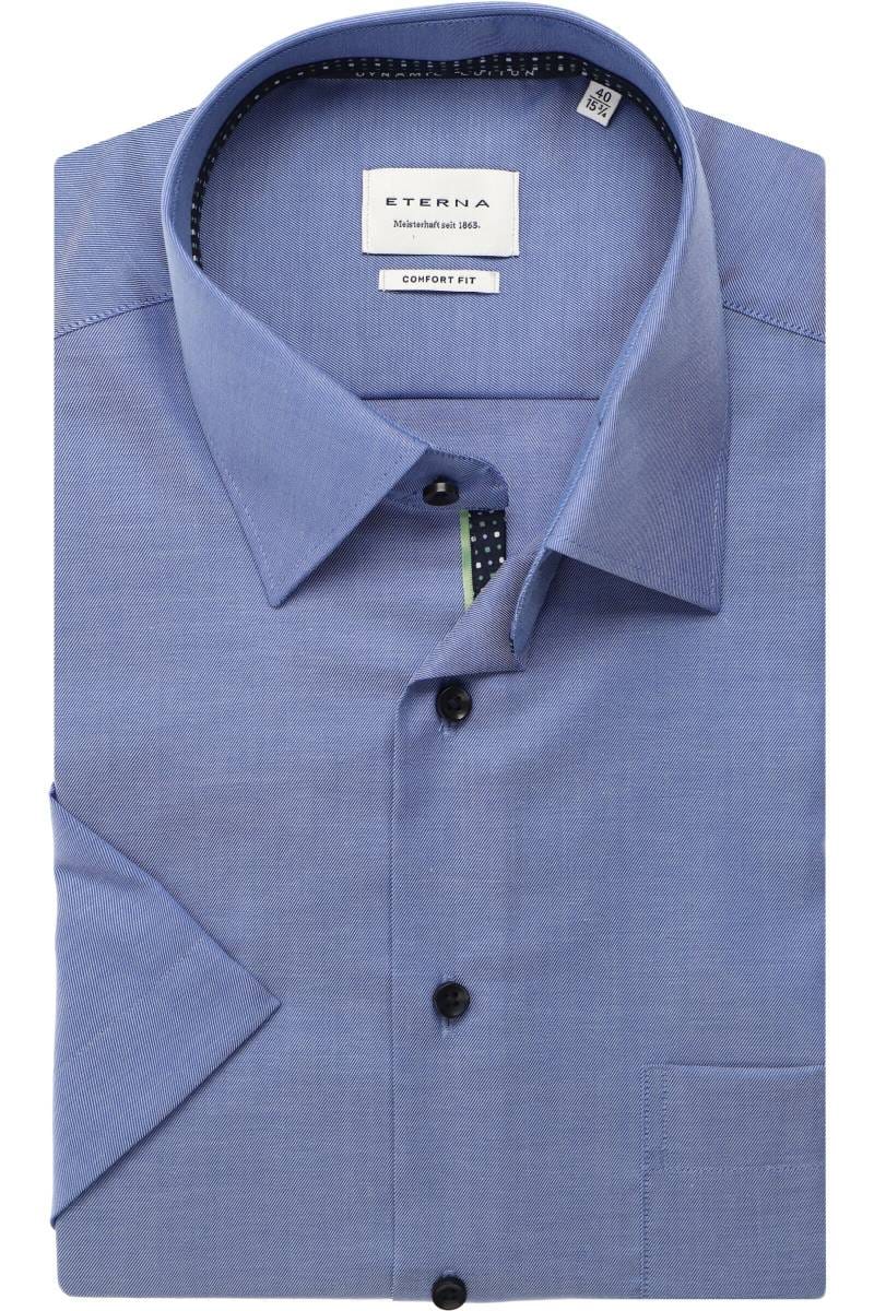 ETERNA Comfort Fit Hemd blau, Einfarbig