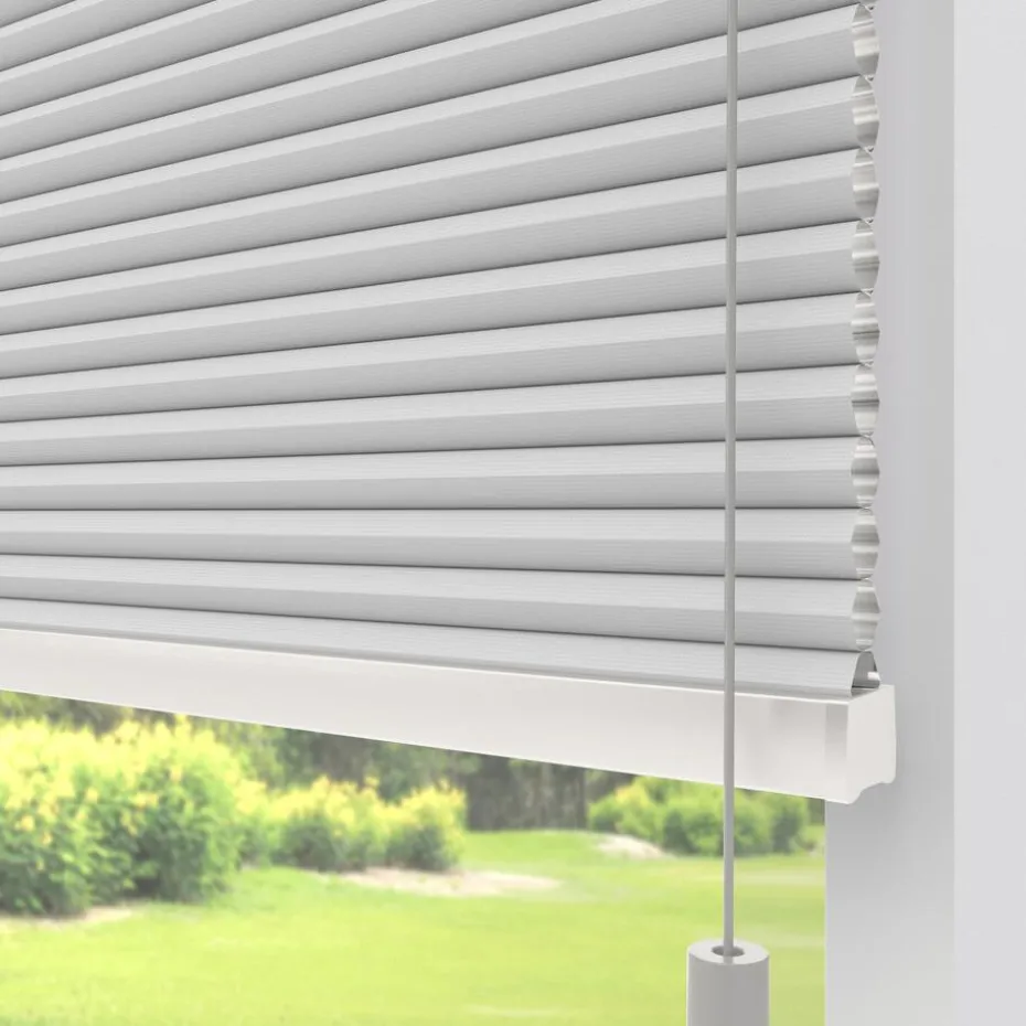 Kwantum Plisségordijnen | Isolerende Gordijnen | Fenstr Dubbel Plissé Elsa  Verduisterend Wit