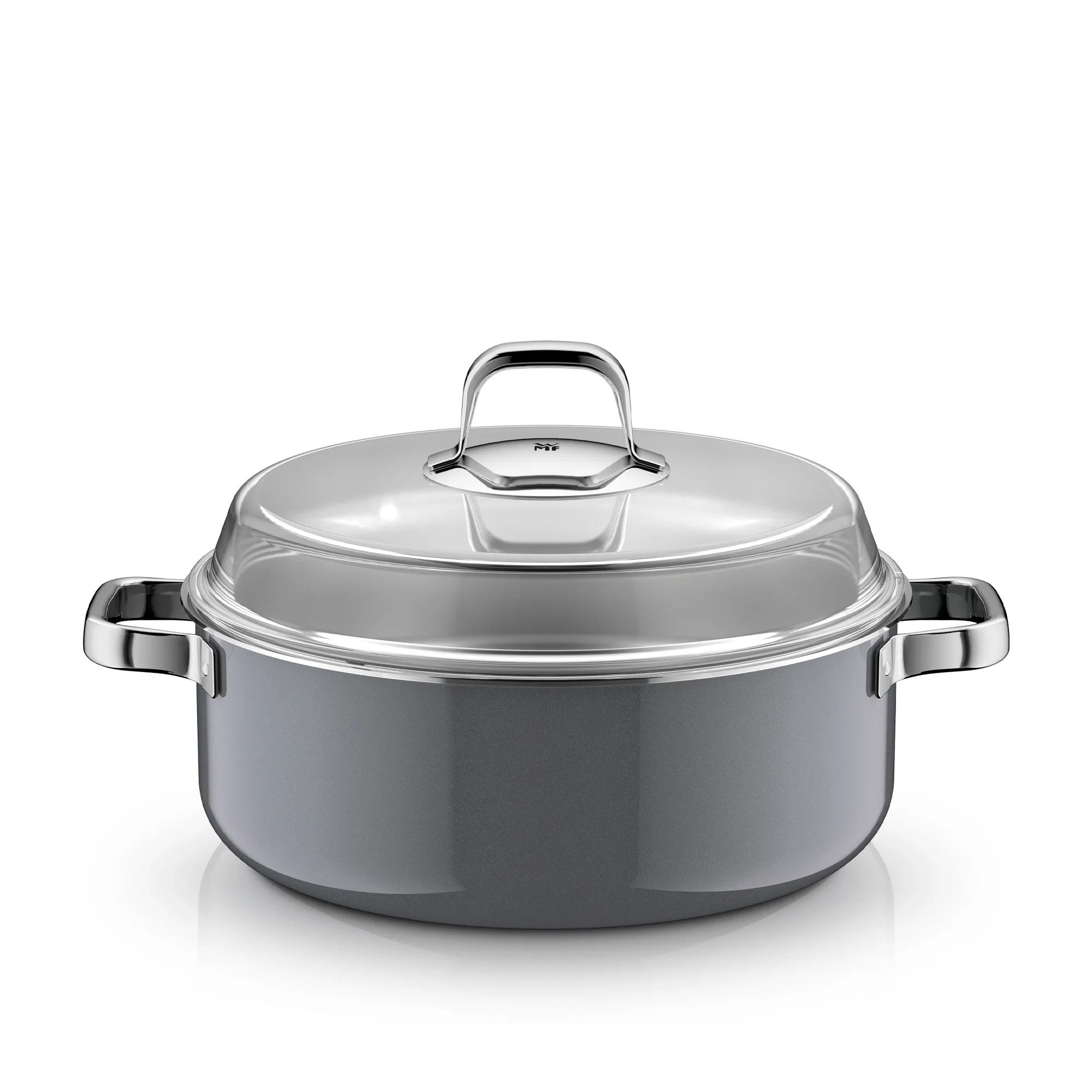 Fusiontec Mineral Pro, Round Roaster With Lid, 28 cm, Platinum