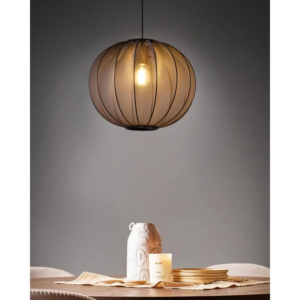MARIETA - Hanglamp - Zwart - Nylon