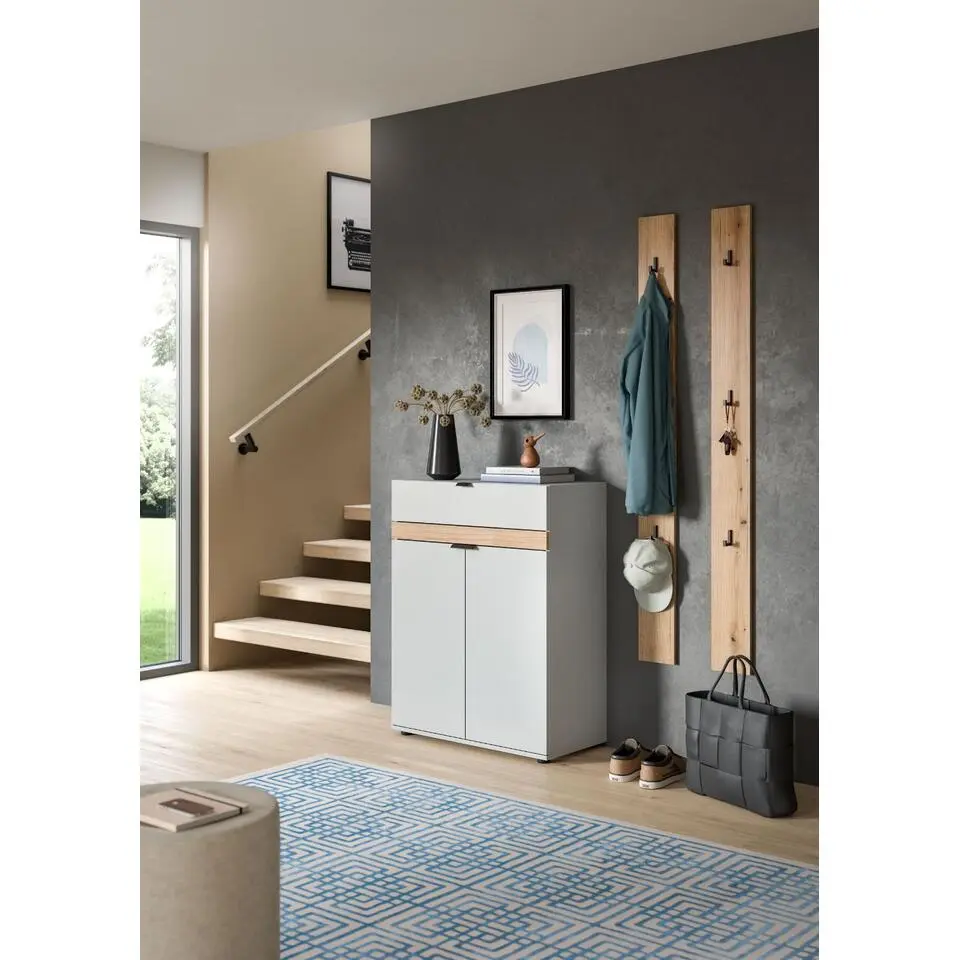 Hioshop Naro kapstok 3 haken eiken decor