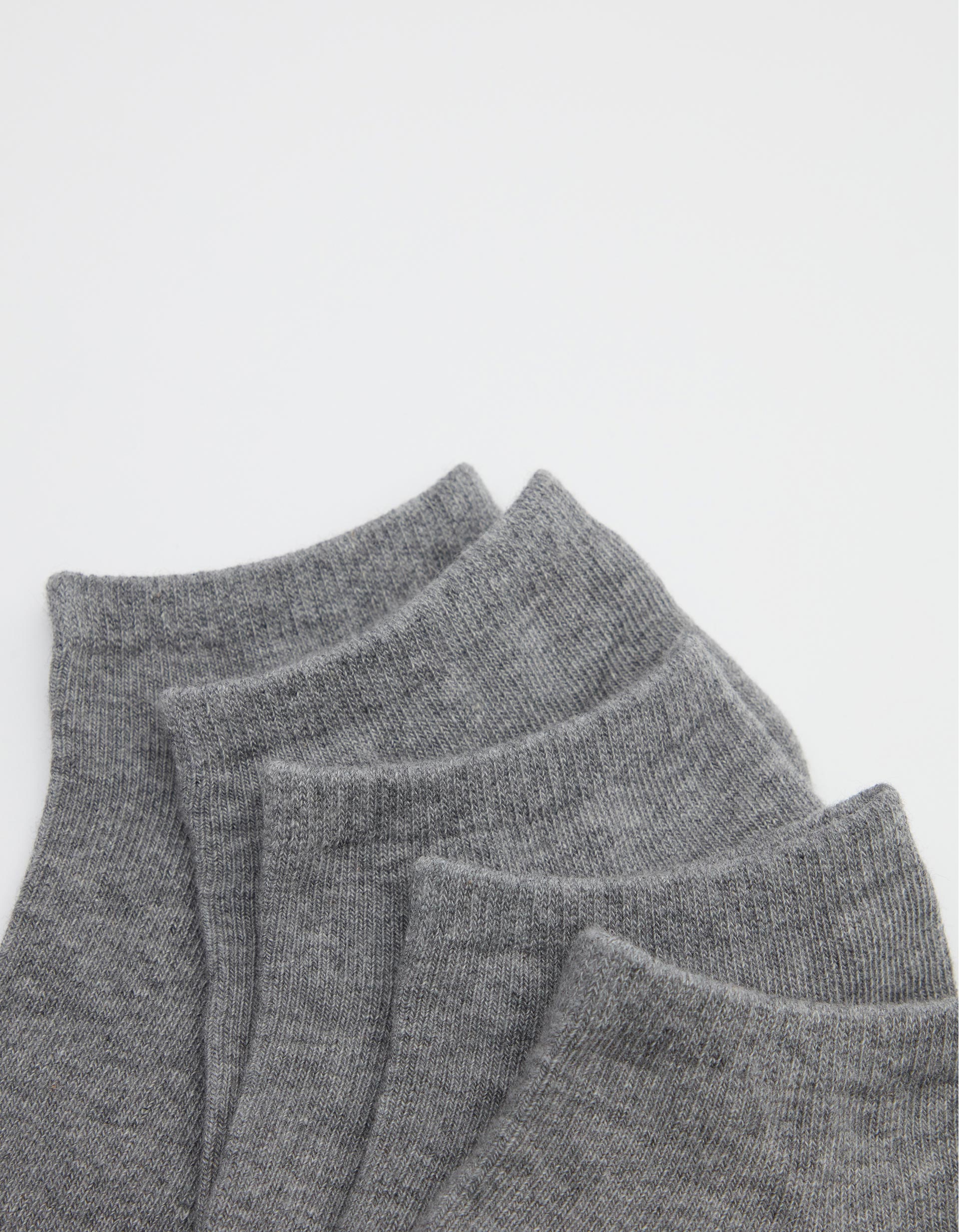 Pack 5 Pares de Meias Invisíveis, Homem, Cinzento Claro