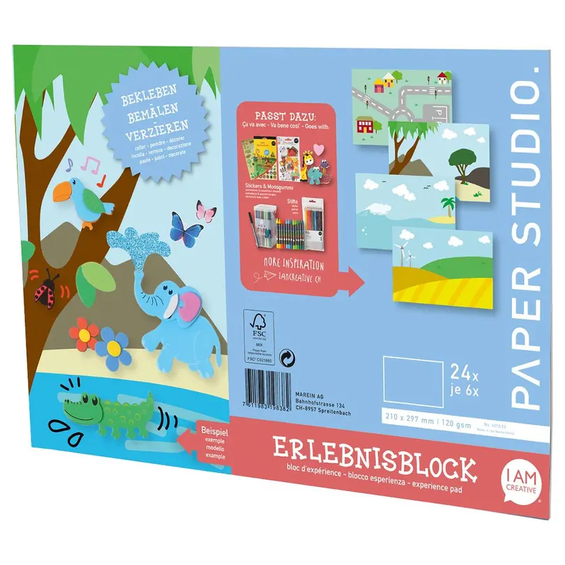 Schreibblock Erlebnisblock Jungen