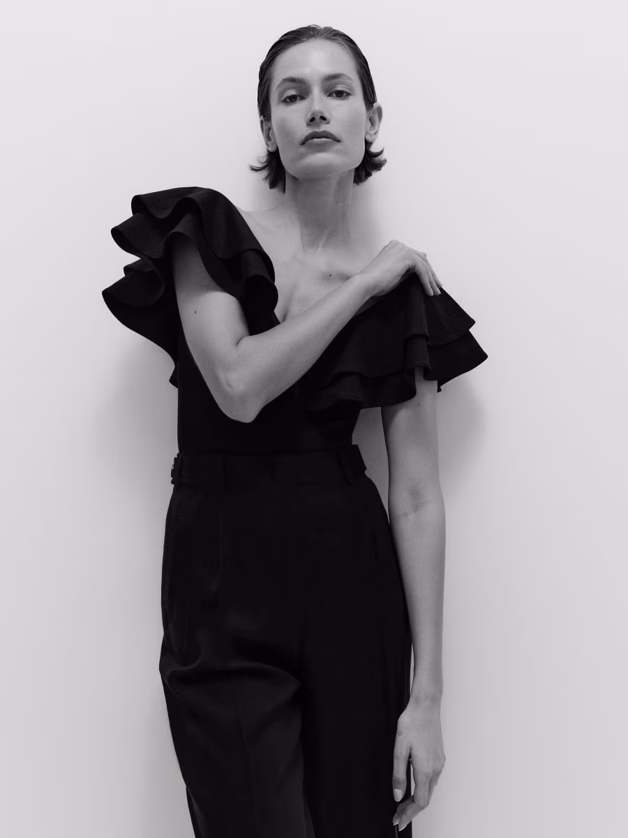 Bodysuit With Ruffle Details