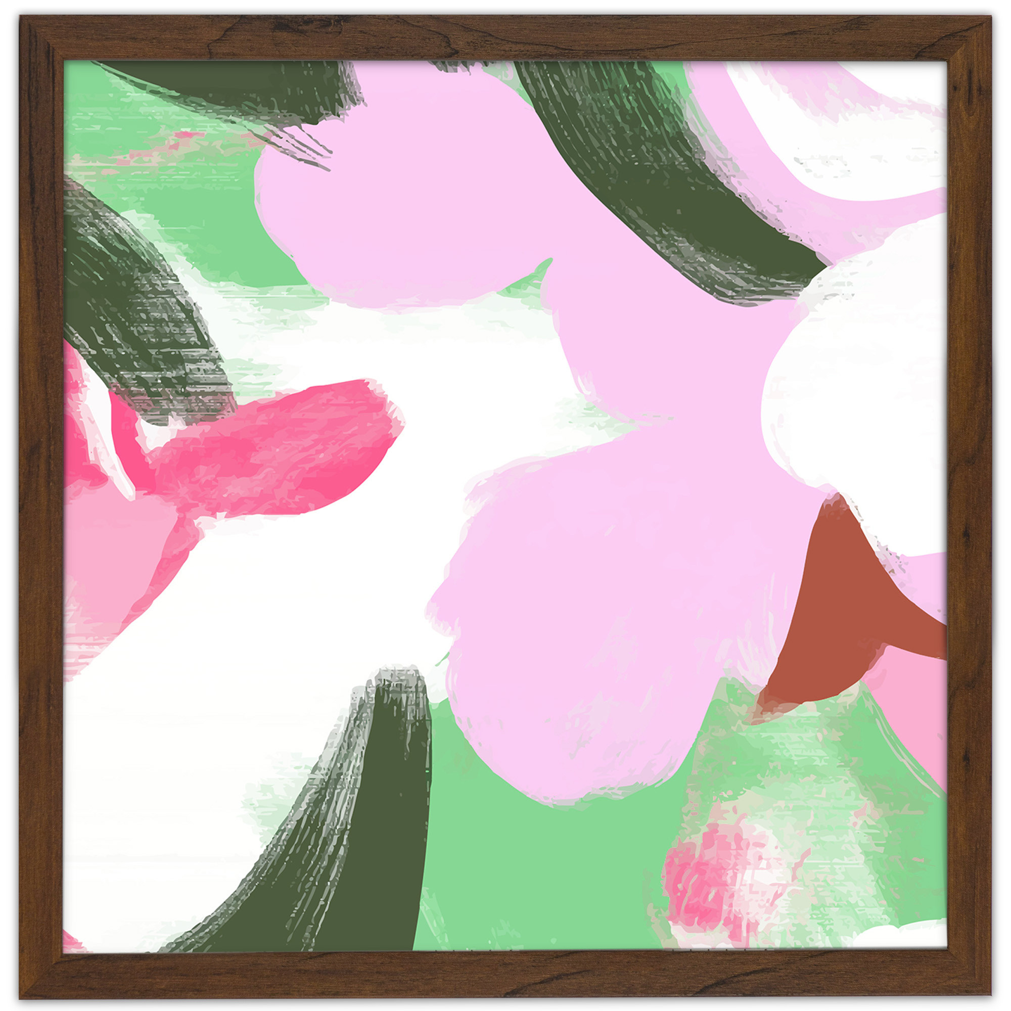 Brązowa ramka na zdjęcia 40x40 cm kwadratowa rama FRAMAI®