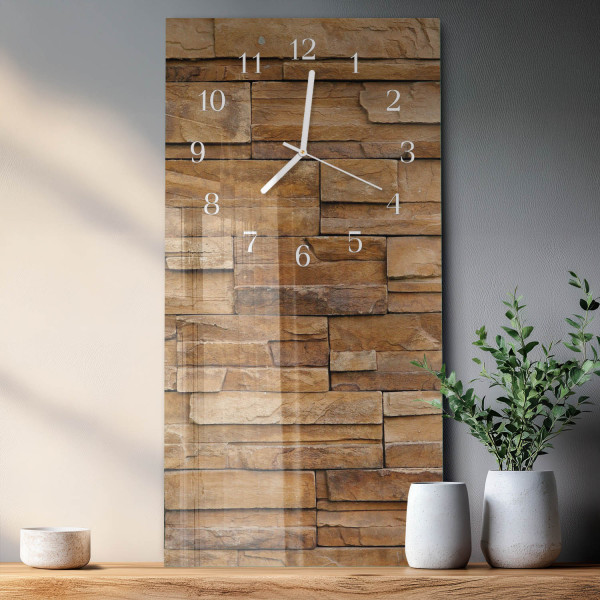 Dekoracyjny zegar 30x60 Klinkier design na ścianę