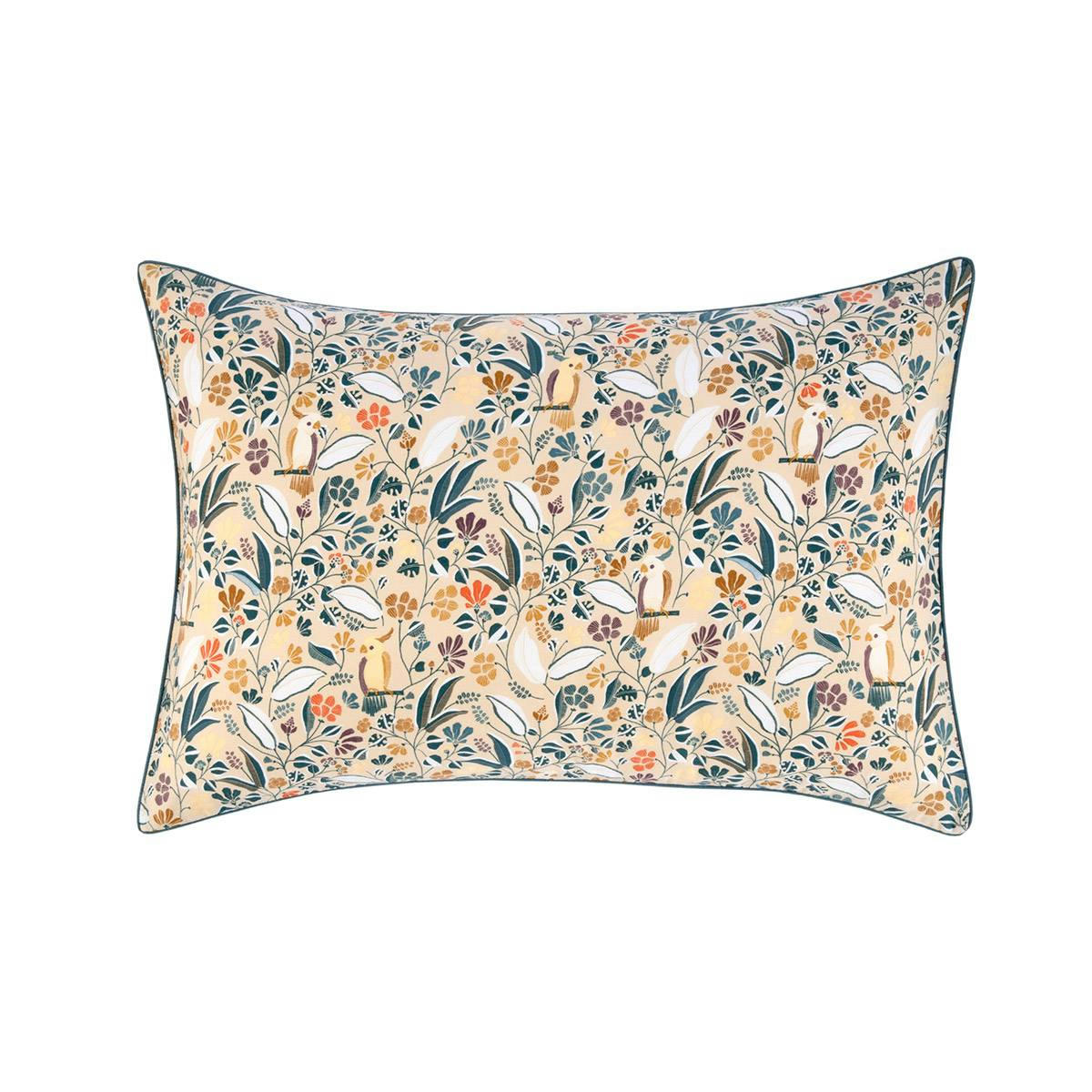 BELCANTO - Taie d'oreiller en satin de coton lavé multicouleurs 60 x 70 cm