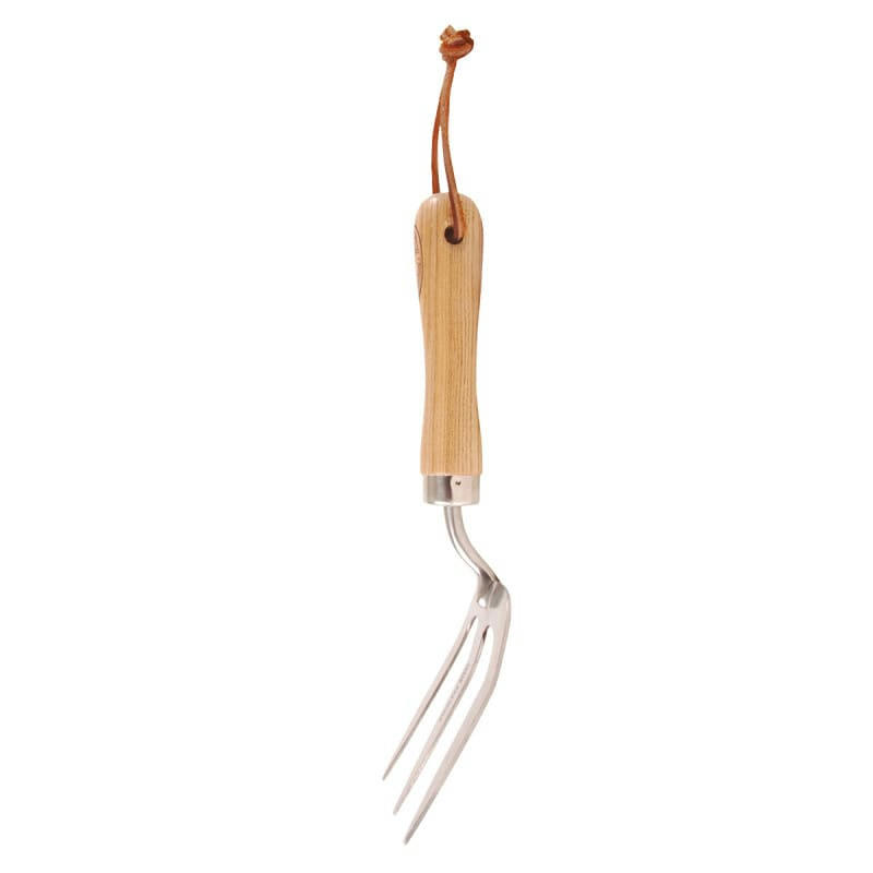 - Petite fourche en bois et acier inoxydable