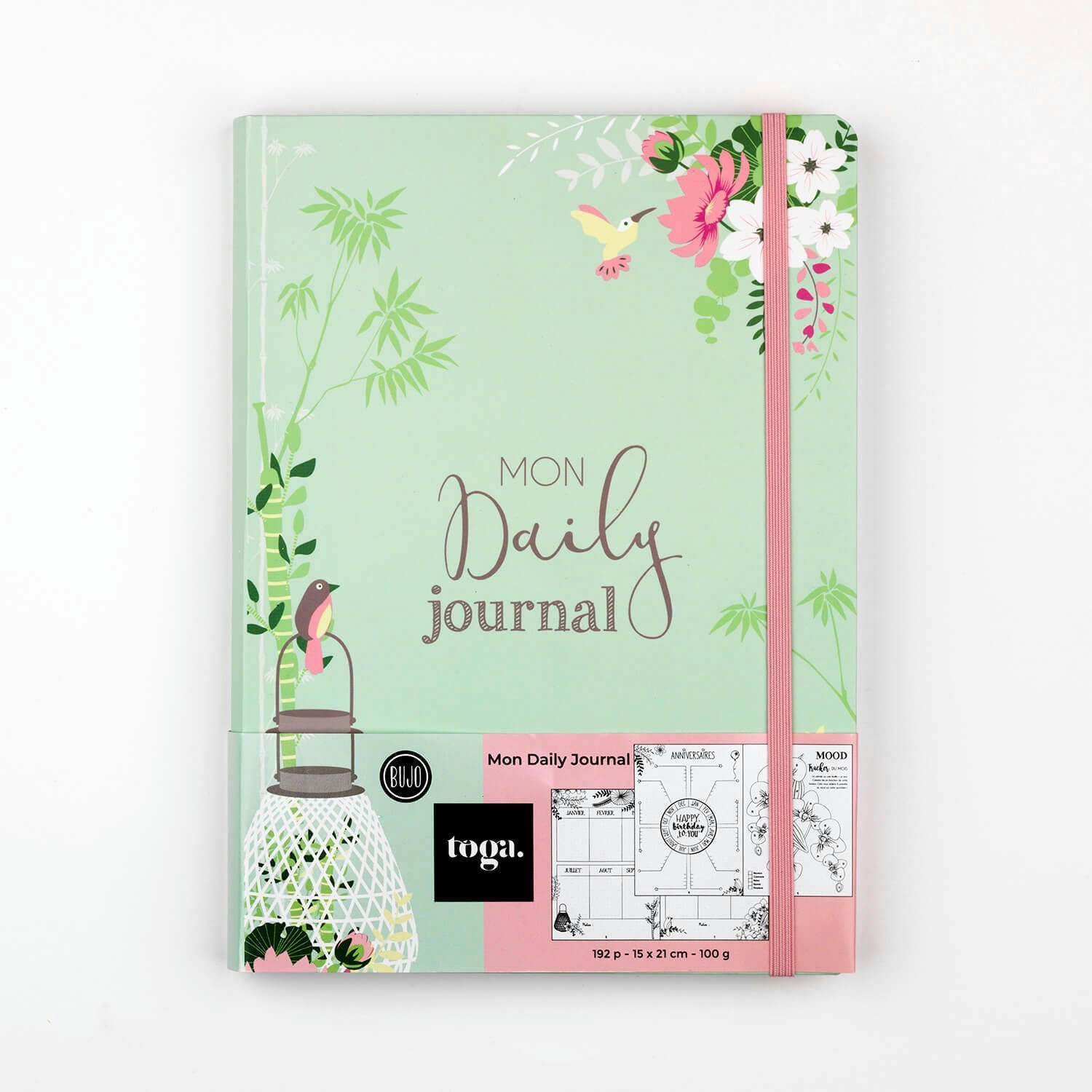 - Carnet bullet journal motif floral
