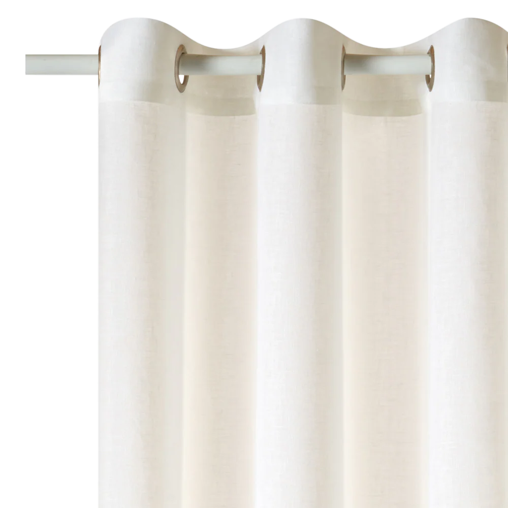 Rideau Lin CAMBRIA coloris blanc 140 x 260 cm