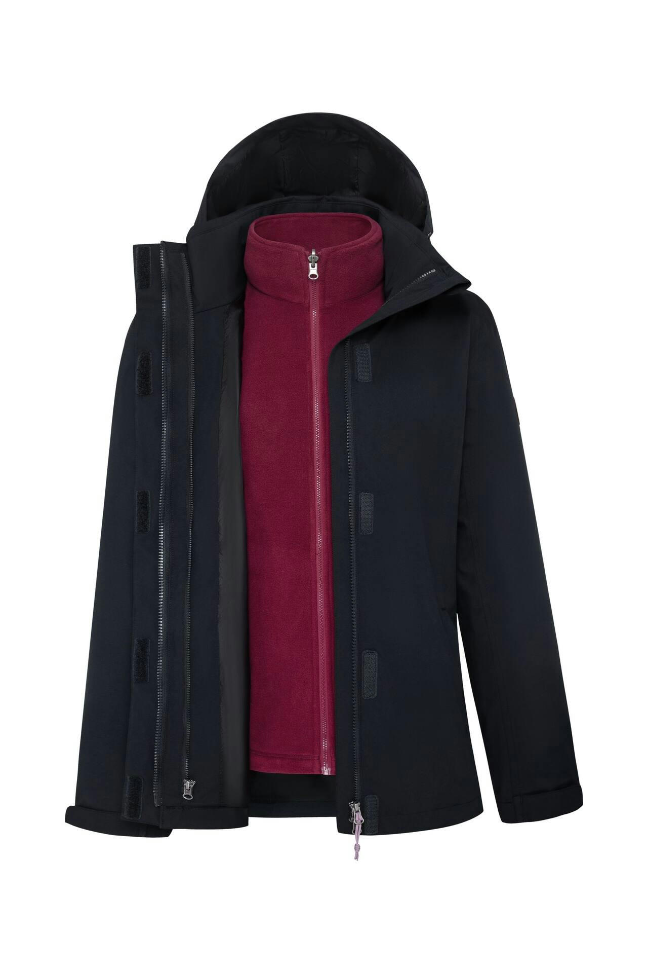 Outbound Women's Elm 3-in-1 Jacket, Black