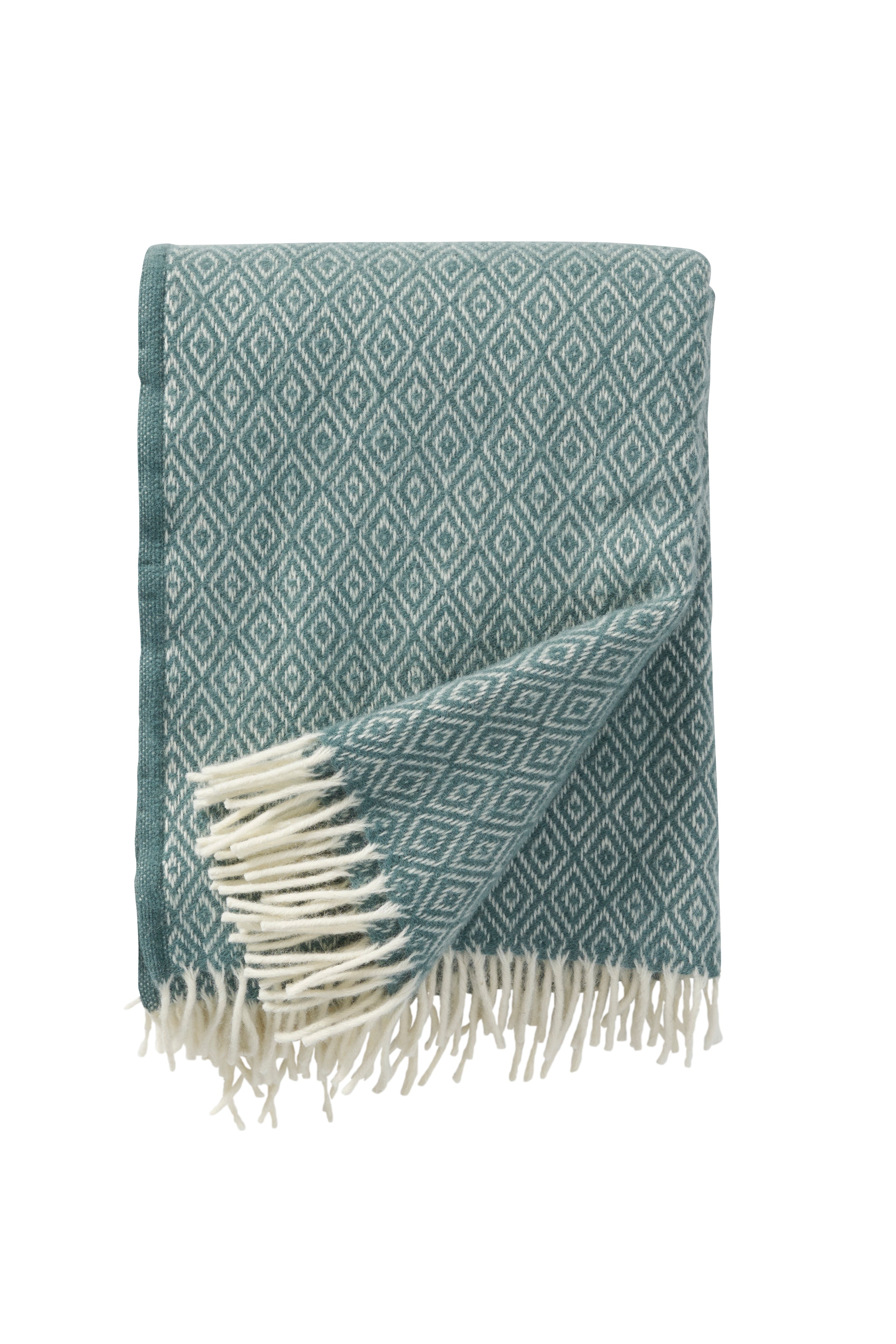 Klippan 100% wollen deken - Stella -groen - 130x200cm