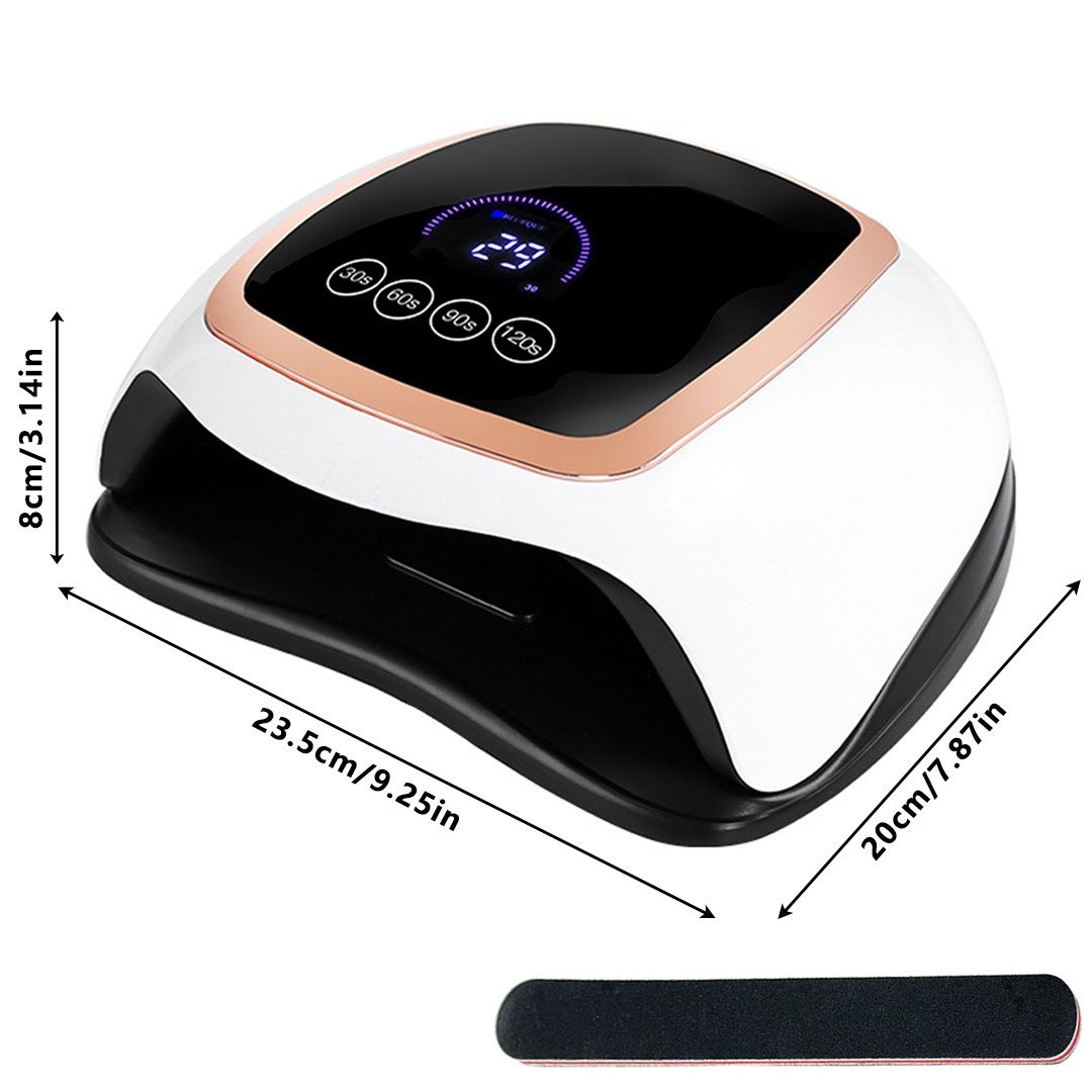 Ventryn UV LED Nail Lamp Large Screen for Gel Nails Hands Feet