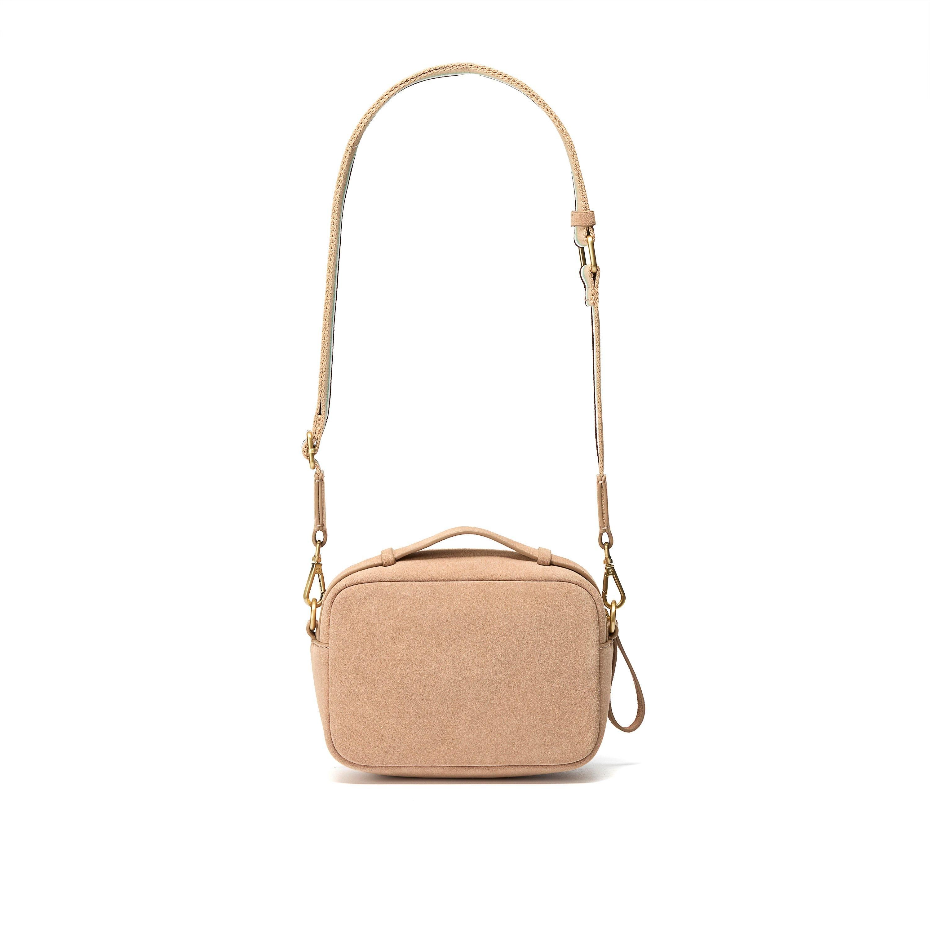 Clarks Camera Cross Taupe Suede Shoulder Bag,Cross Body Bag