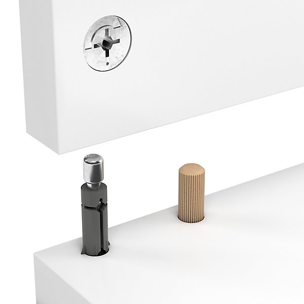 Pack 10 cames et chevilles métal, plastique et bois GoodHome