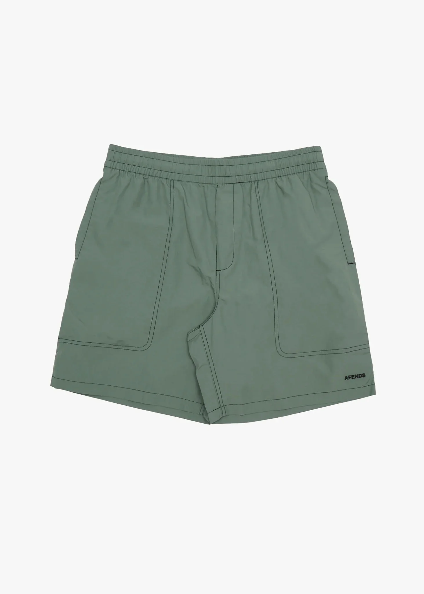 AFENDS Mens Baywatch - Swim Short 18 - Sycamore