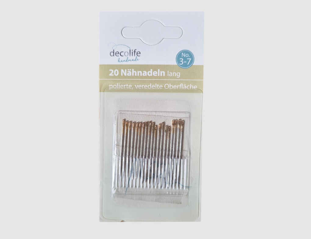 Nähnadeln Silber lang