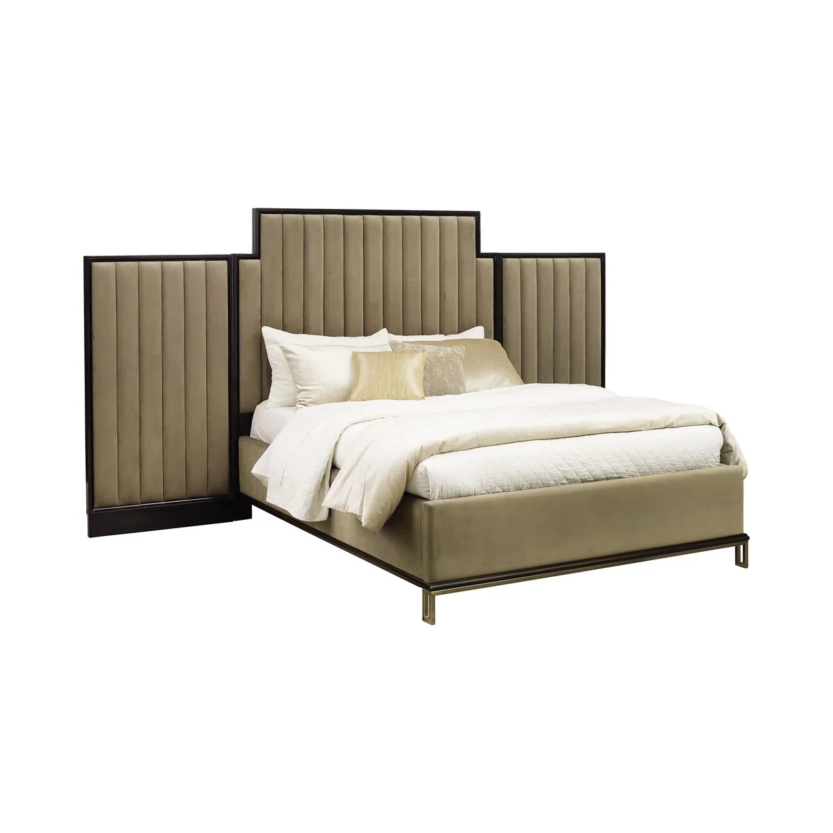 Claymor Camel Americano 5-piece Bedroom Set with 3-Drawer Nightstand