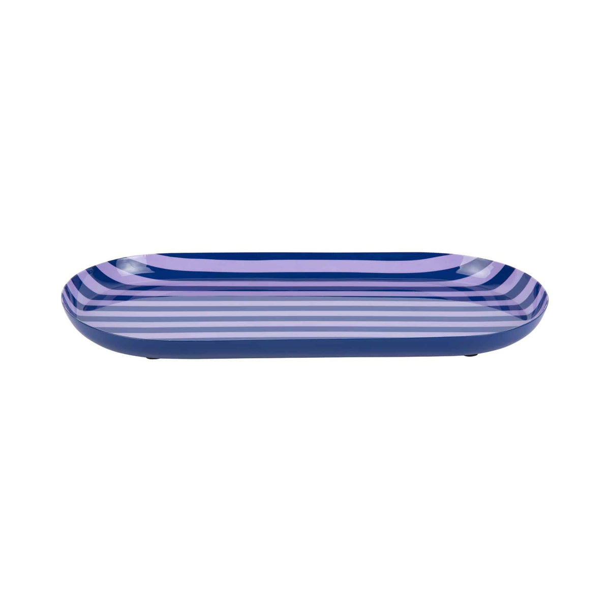 Present Time dienblad Animado Oval Large - blauw - 38x18x2.5cm