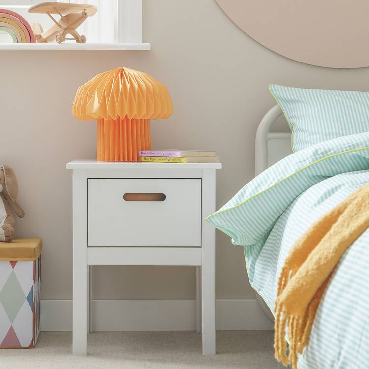 Habitat Kids Ronnie Bedside Table - White