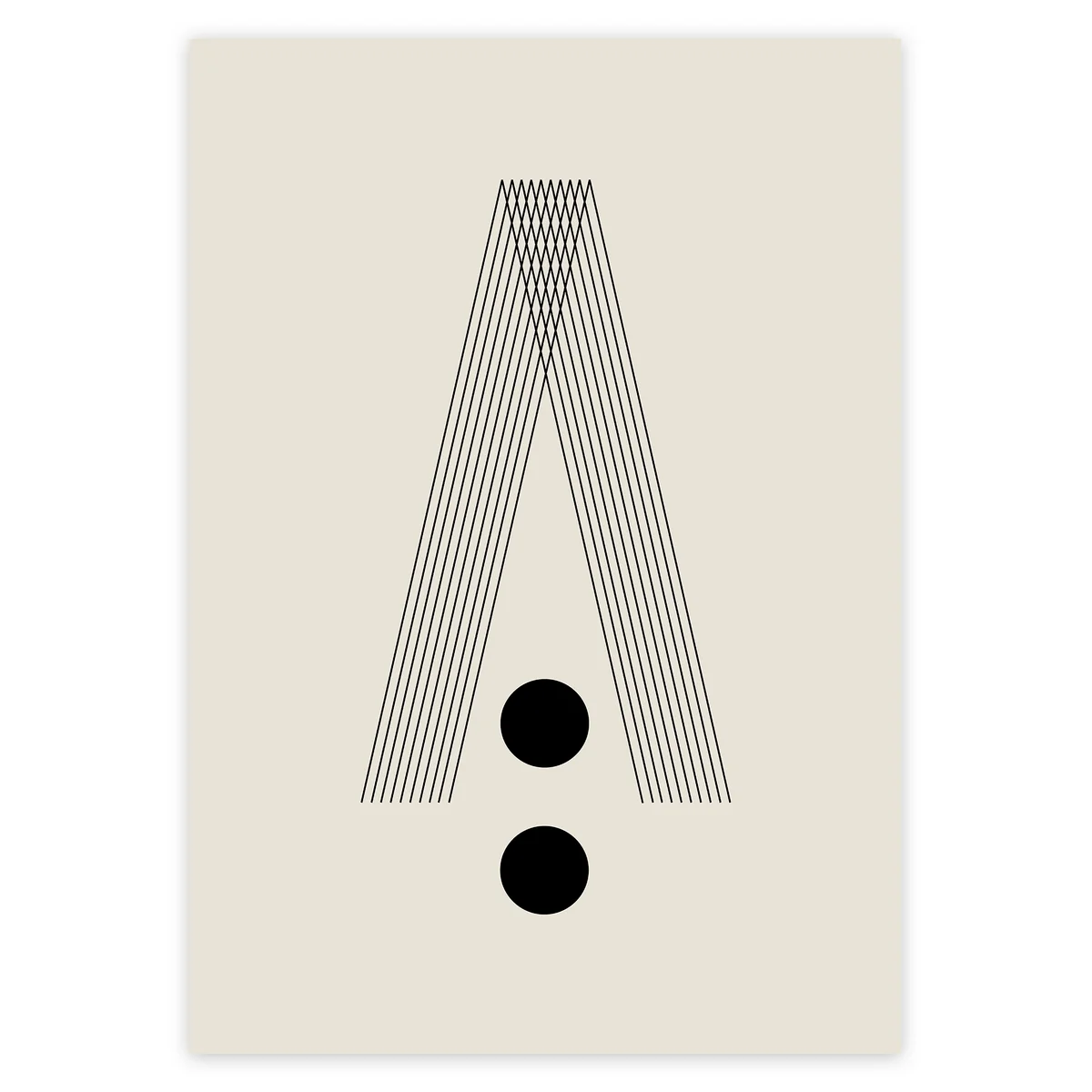 artvoll - Graphic Arches A Poster, beige, 21 x 30 cm