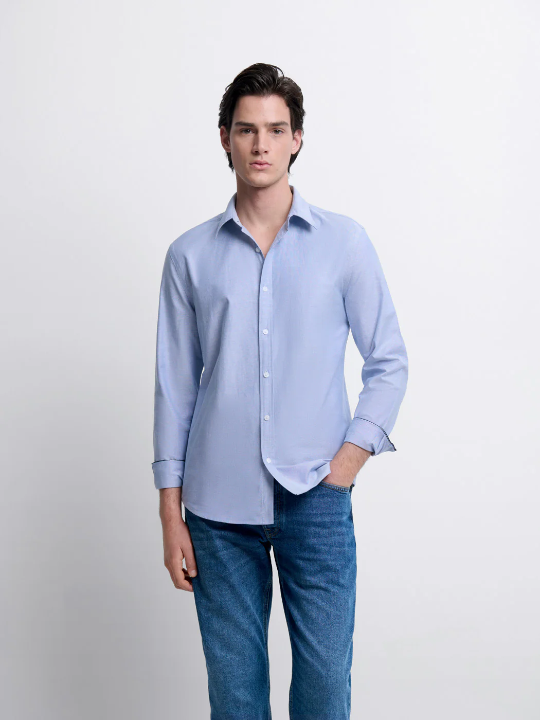 Chemise slim en coton bio