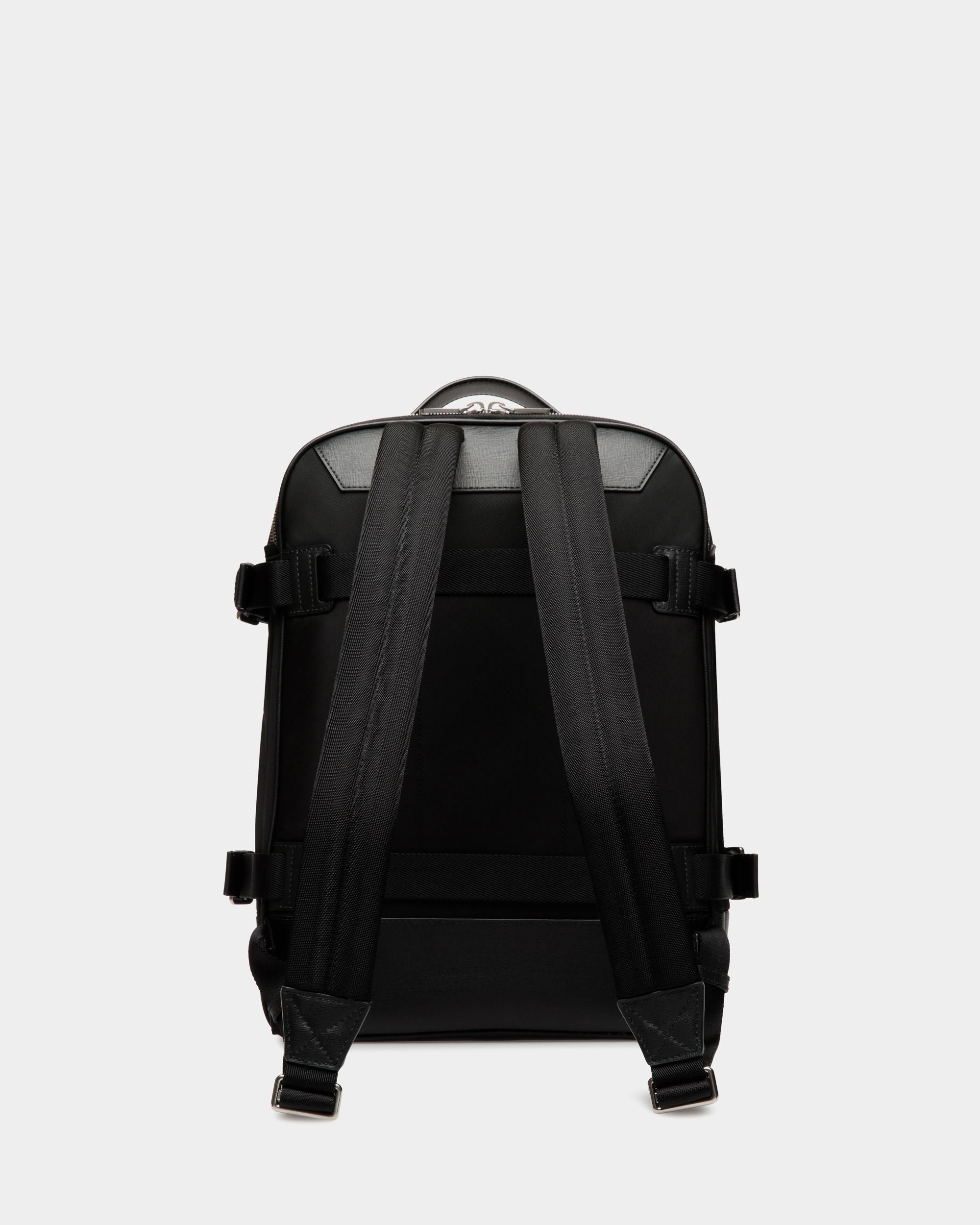 Vogel Rucksack Aus Nylon Und Recyceltem Leder In Schwarz