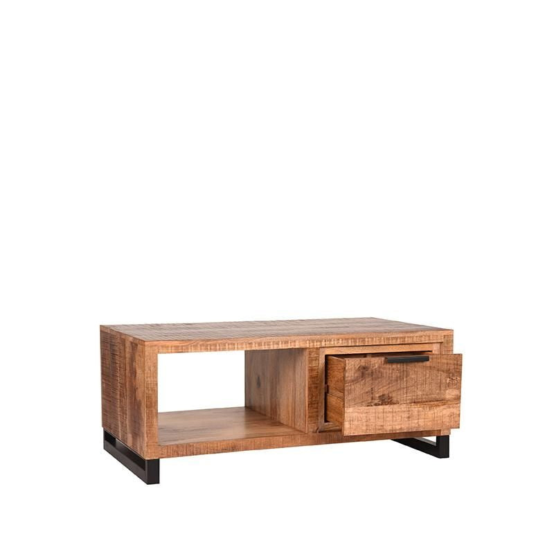 LABEL51 Salontafel Glasgow - Naturel Mangohout - 110x60x45cm
