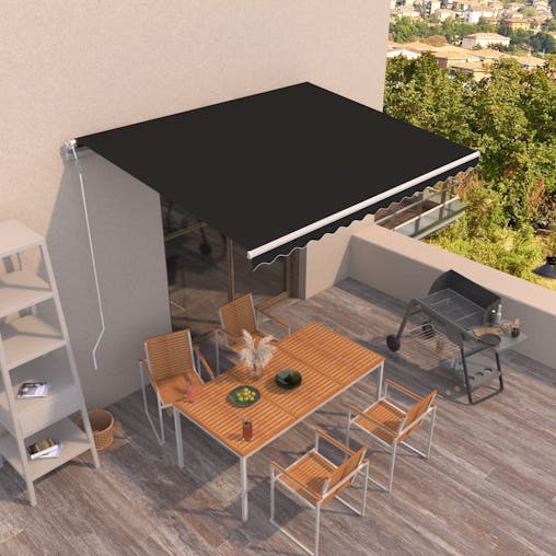 NNEVL Automatic Retractable Awning 400x300 cm Anthracite