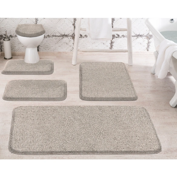 Badematte »Melange«, BxL: 50 x 60 cm, taupe, aus 100% Polyacryl