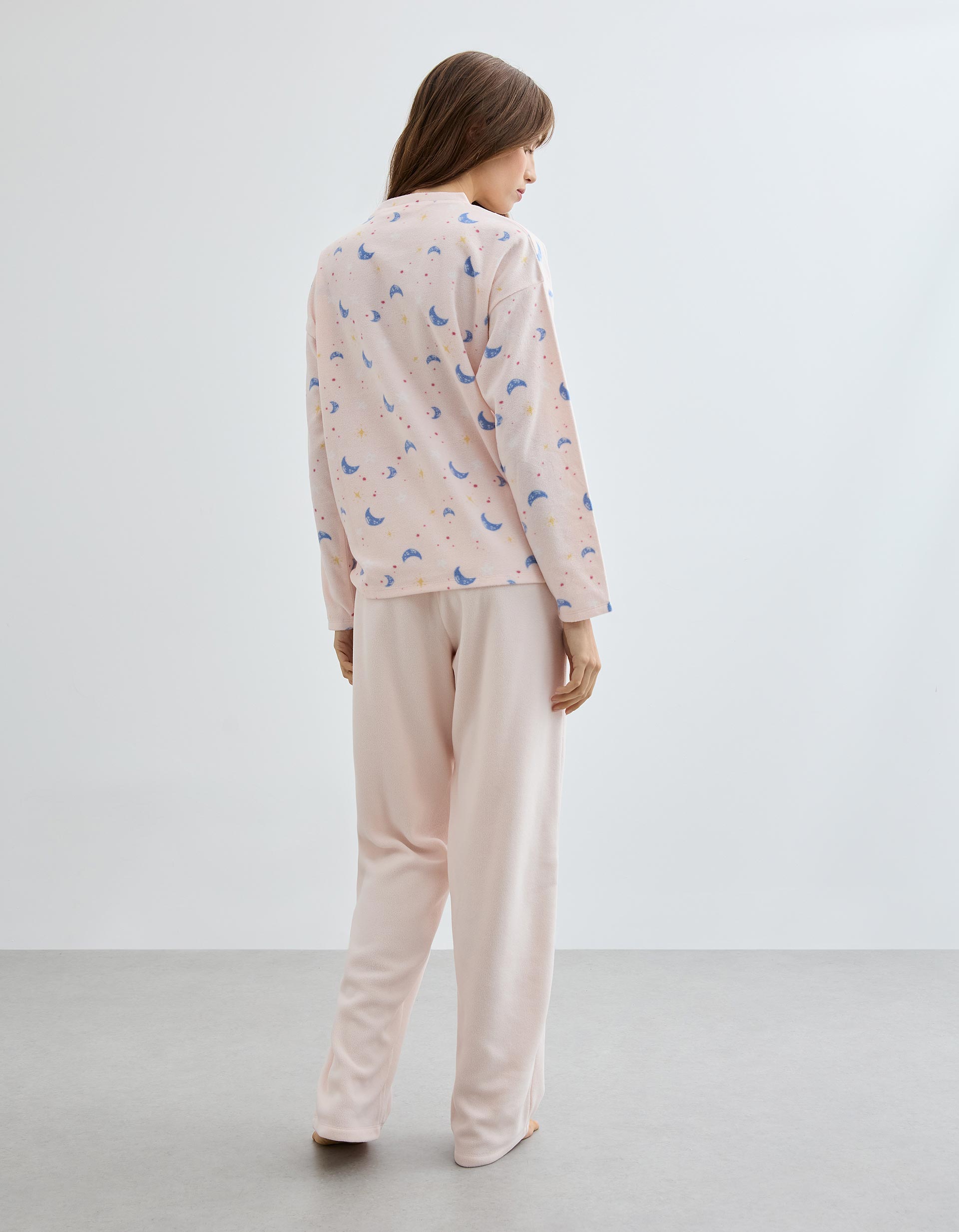 Pijama Polar, Mulher, Rosa Claro