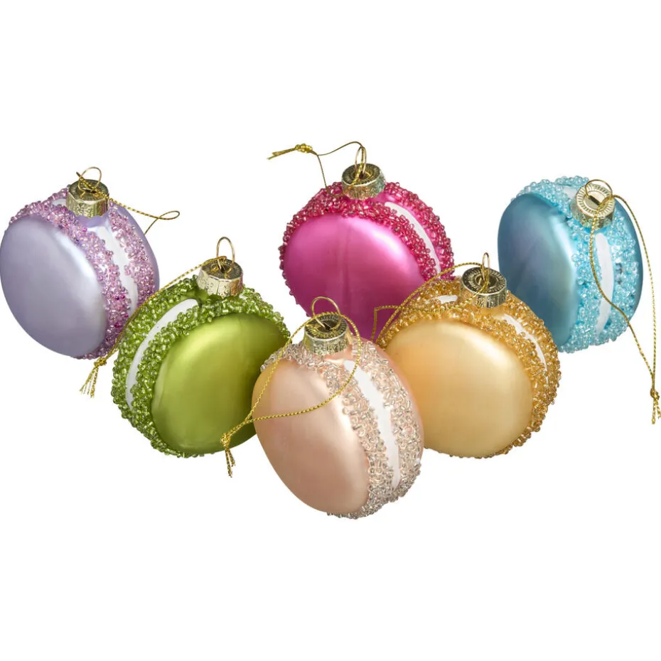 Kwantum Kerstballen & Kerstornamenten | Kerstballen Macaron Multicolor – 6 Stuks