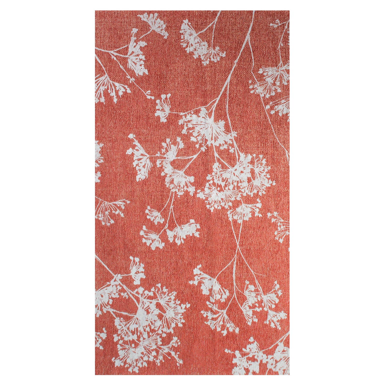 Lola&Moi vloerkleed Inflorescence - rood - 80x150cm