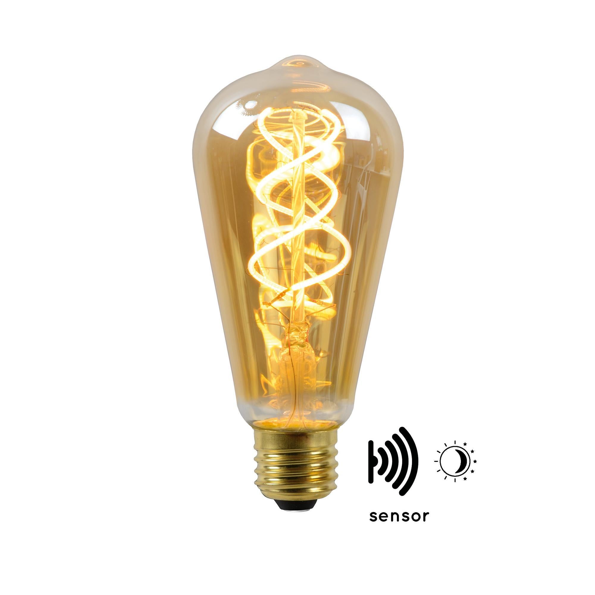 ST64 LED lichtbron E27 4W 2200K amber niet dimbaar
