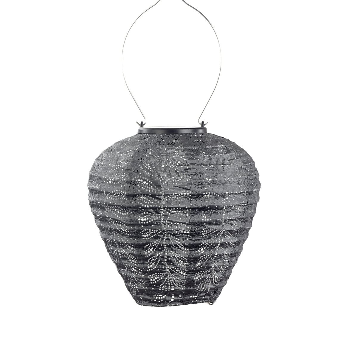 Lumiz solar lampion - folia balloon - 20 cm - donkergrijs