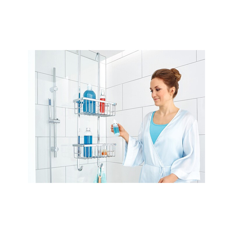 Etagère de douche à 2 niveaux Aluxx chrome TESA